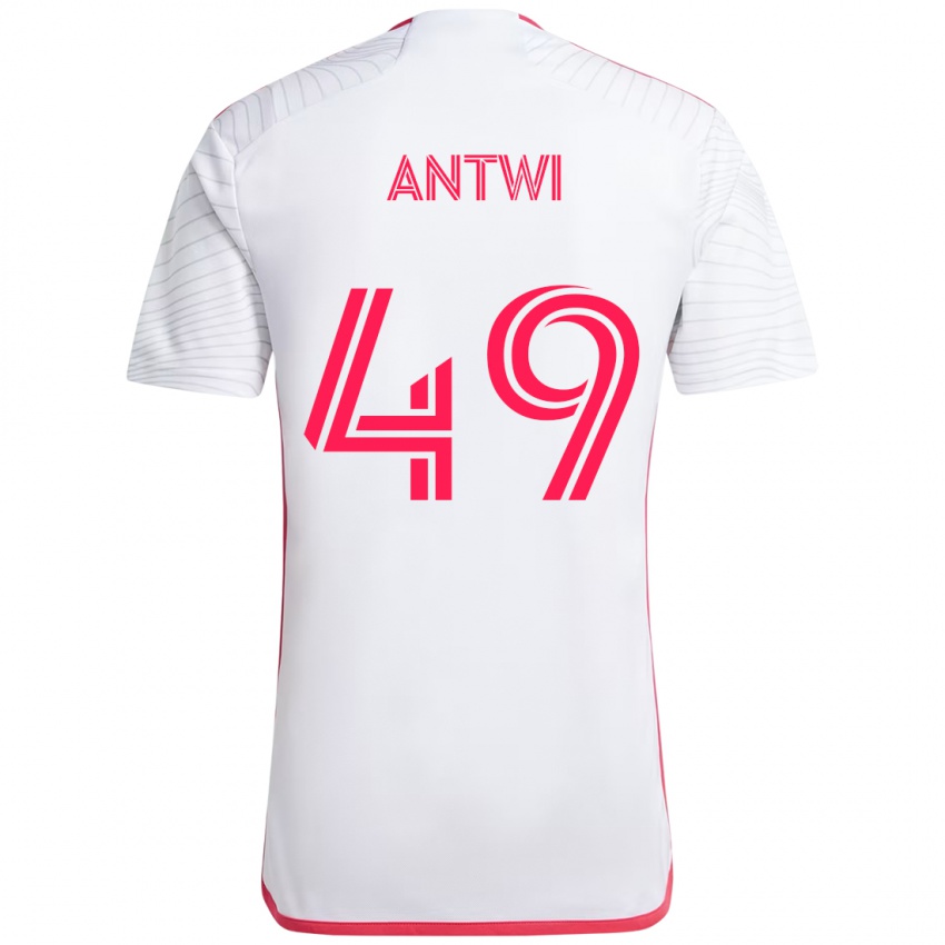 גברים Seth Antwi #49 מג'נטה לבן הרחק ג'רזי 2025/26 חולצה קצרה