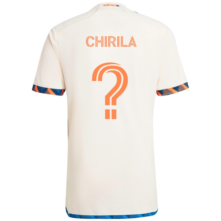 גברים Stefan Chirila #0 כחול כהה כתום הרחק ג'רזי 2025/26 חולצה קצרה