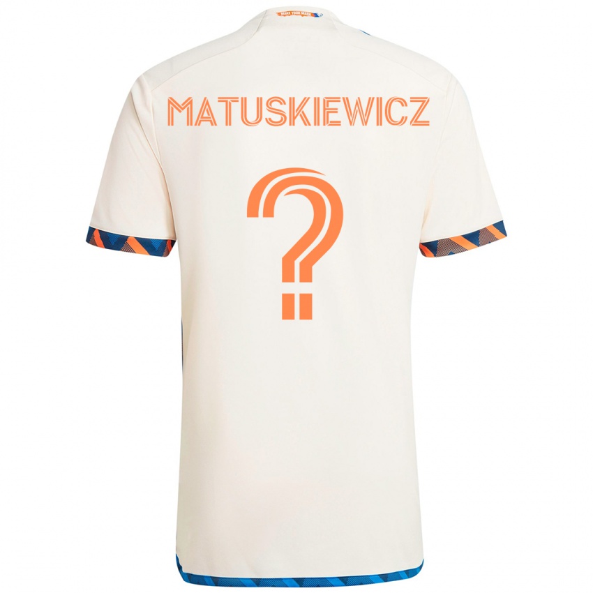 גברים Lincoln Matuskiewicz #0 כחול כהה כתום הרחק ג'רזי 2025/26 חולצה קצרה