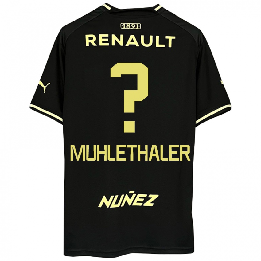 גברים Stiven Muhlethaler #0 שחור צהוב הרחק ג'רזי 2025/26 חולצה קצרה