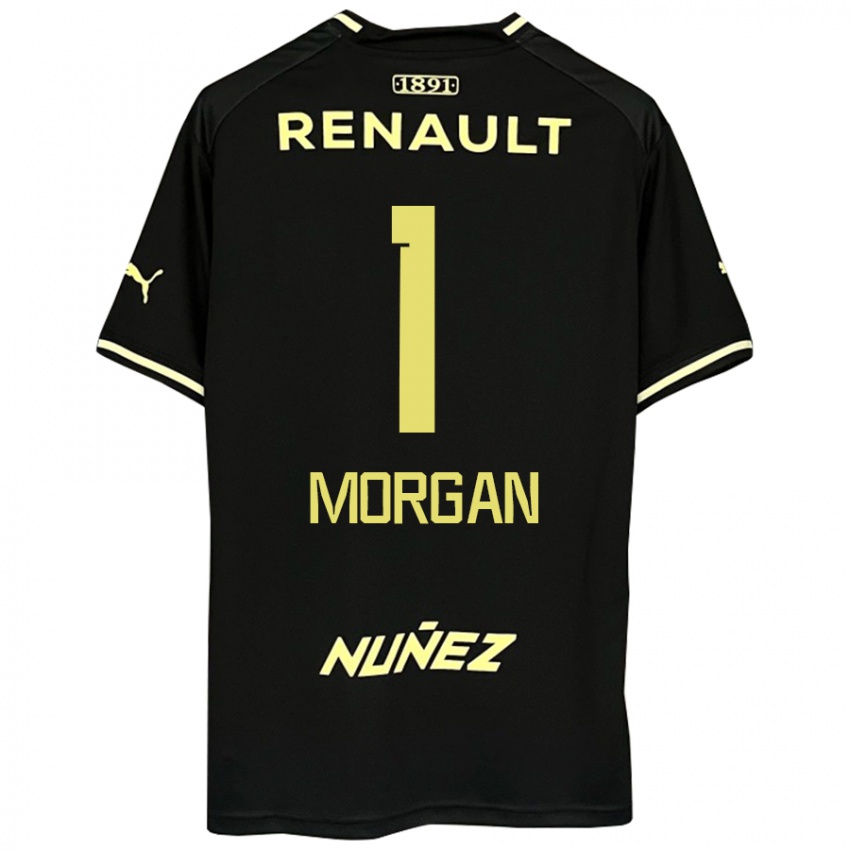 גברים Kevin Morgan #1 צהוב שחור הרחק ג'רזי 2025/26 חולצה קצרה