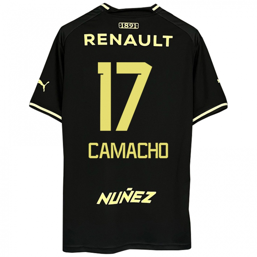 גברים Sebastián Camacho #17 שחור צהוב הרחק ג'רזי 2025/26 חולצה קצרה