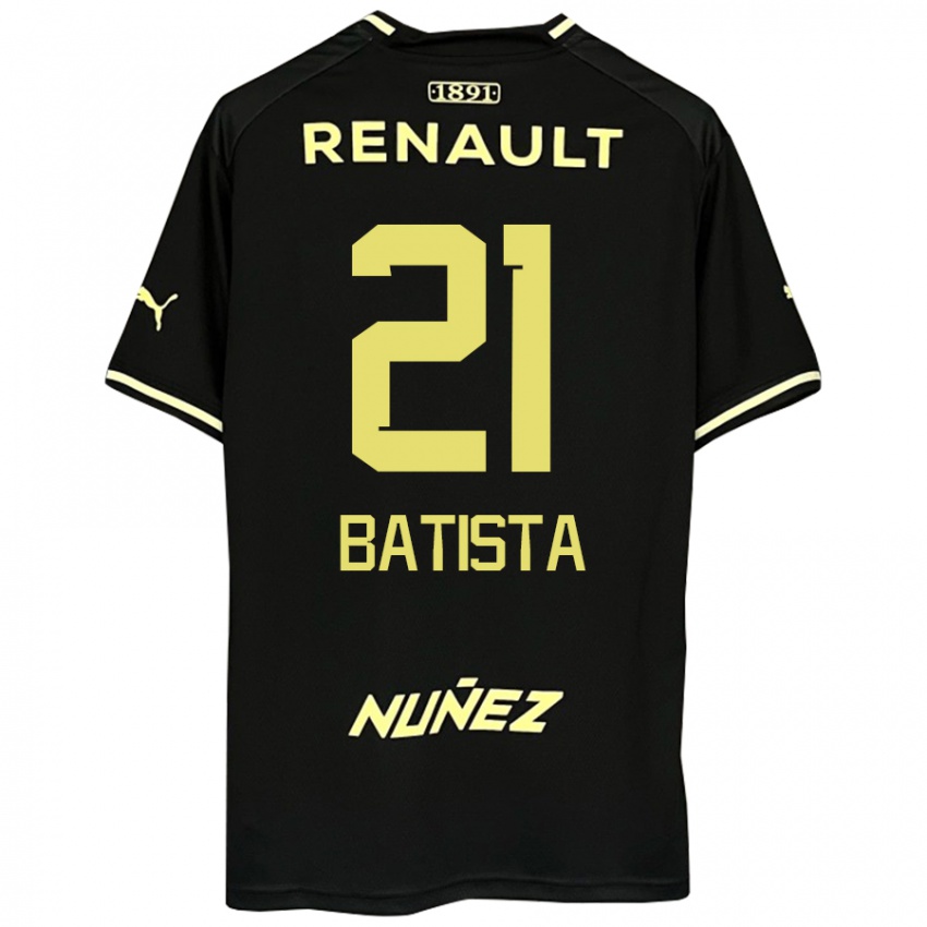 גברים Facundo Batista #21 שחור צהוב הרחק ג'רזי 2025/26 חולצה קצרה