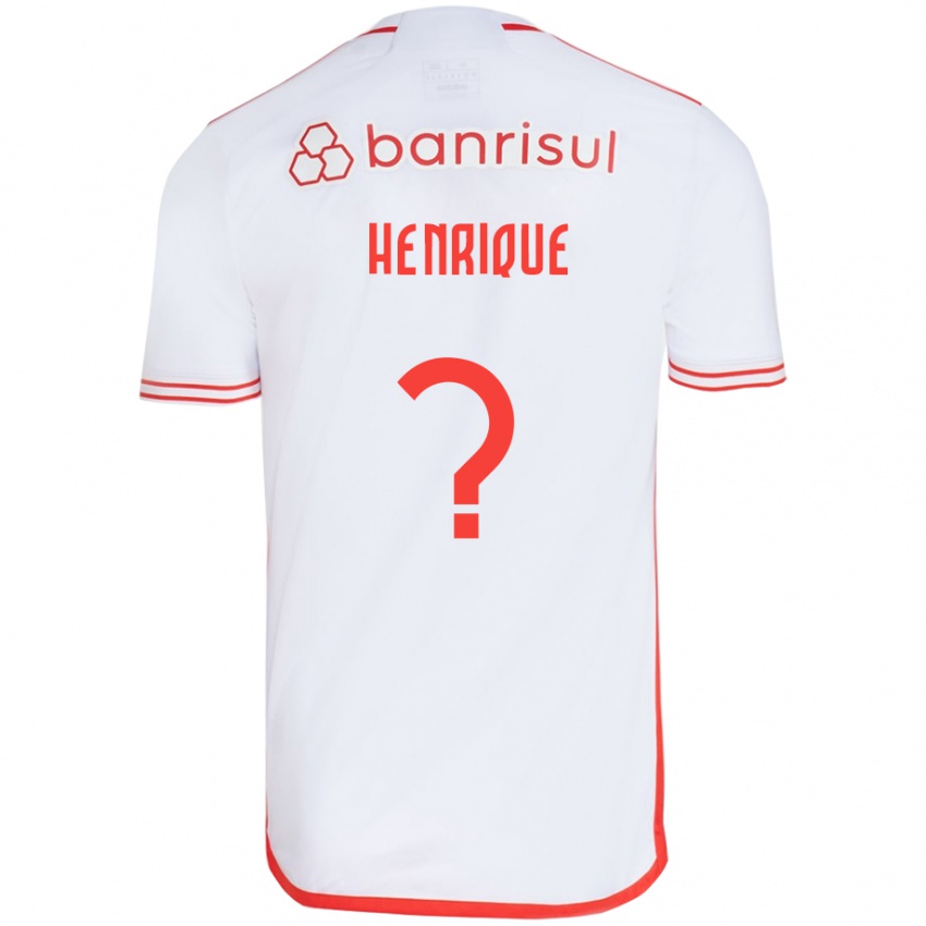 גברים Henrique #0 לבן אדום הרחק ג'רזי 2025/26 חולצה קצרה