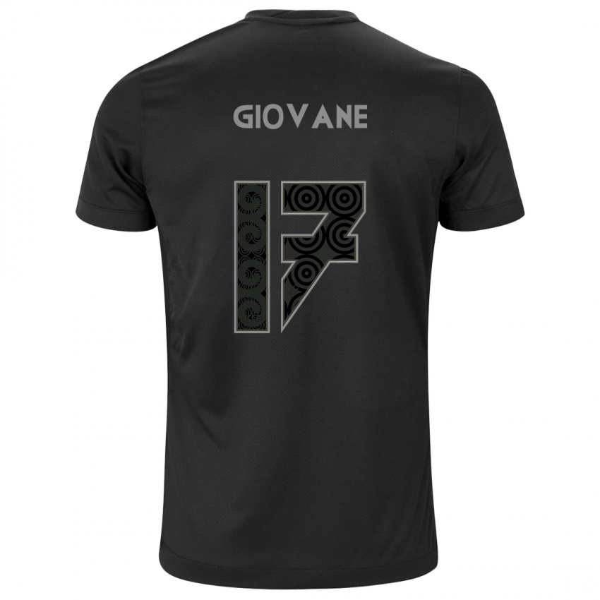 גברים Giovane #17 לבן שחור הרחק ג'רזי 2025/26 חולצה קצרה