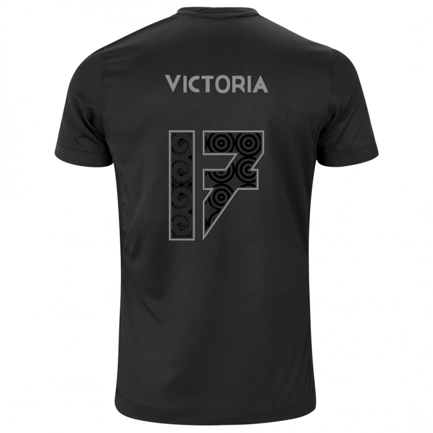 גברים Victoria #17 לבן שחור הרחק ג'רזי 2025/26 חולצה קצרה