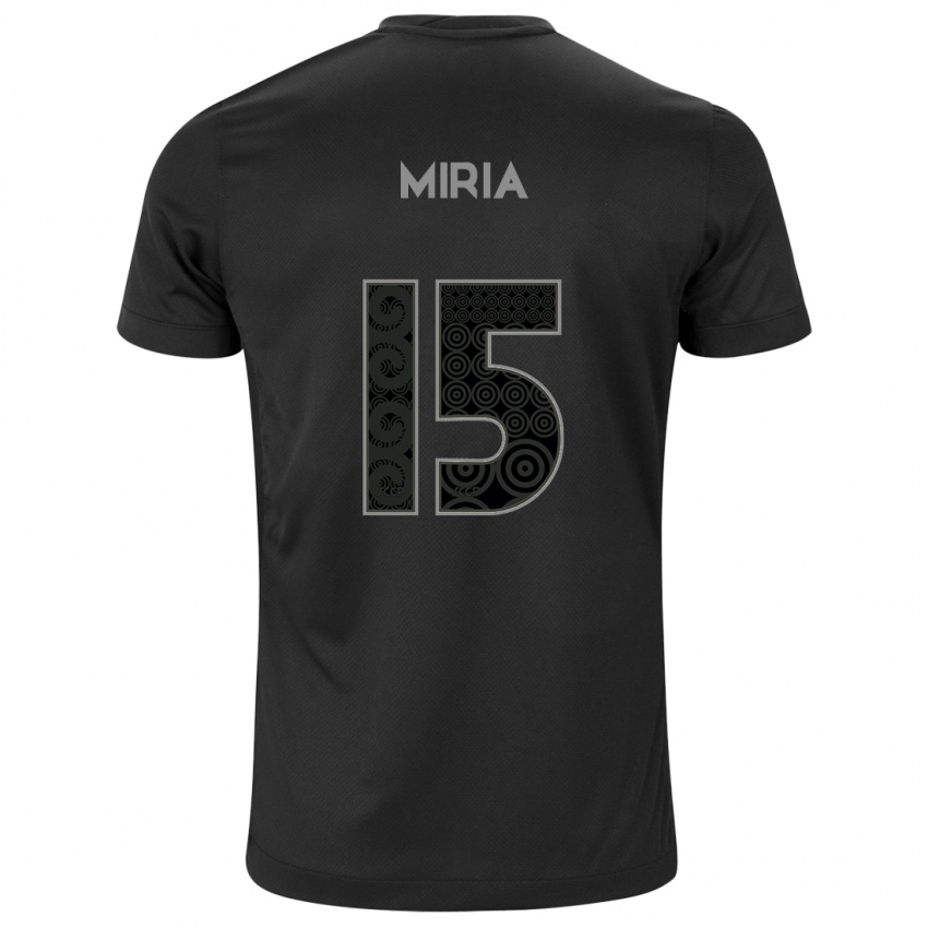גברים Miria #15 לבן שחור הרחק ג'רזי 2025/26 חולצה קצרה