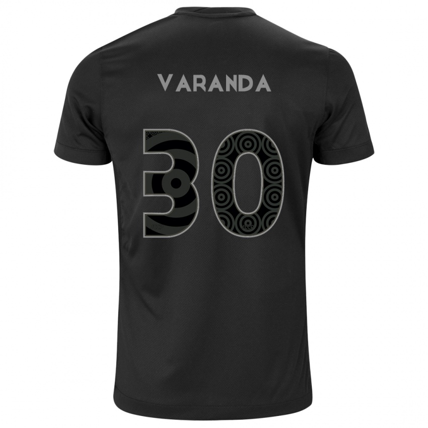 גברים Rodrigo Varanda #30 לבן שחור הרחק ג'רזי 2025/26 חולצה קצרה