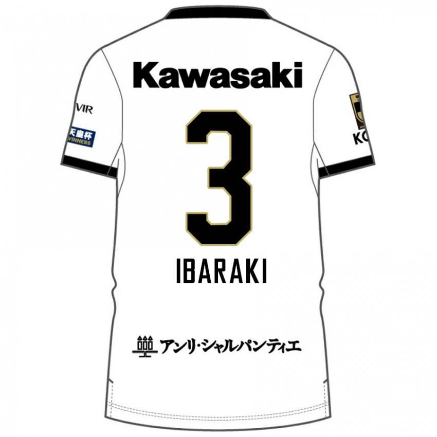 גברים Riku Ibaraki #3 בורדו שחור הרחק ג'רזי 2025/26 חולצה קצרה
