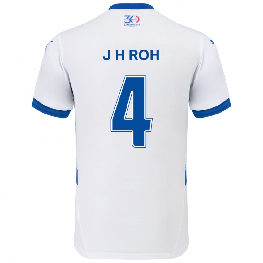 גברים Hyun-Jun Roh #4 כחול מלכותי לבן הרחק ג'רזי 2025/26 חולצה קצרה