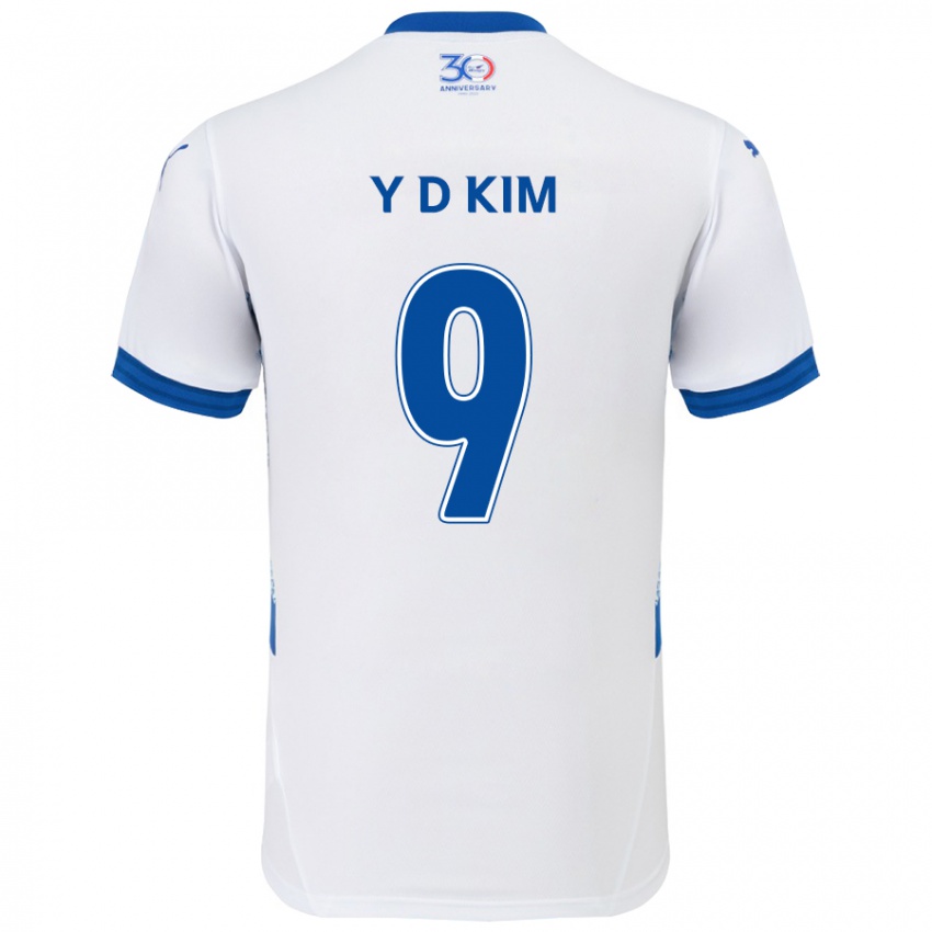 גברים Dong-Yeon Kim #9 כחול מלכותי לבן הרחק ג'רזי 2025/26 חולצה קצרה