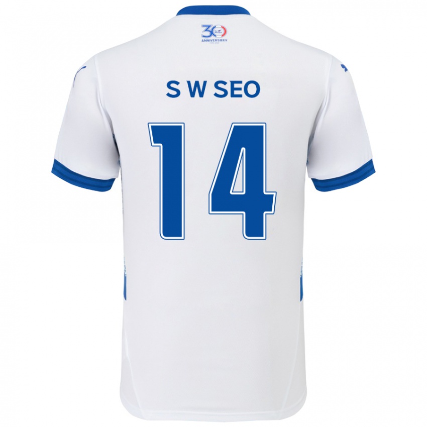 גברים Woo-Seong Seo #14 כחול מלכותי לבן הרחק ג'רזי 2025/26 חולצה קצרה