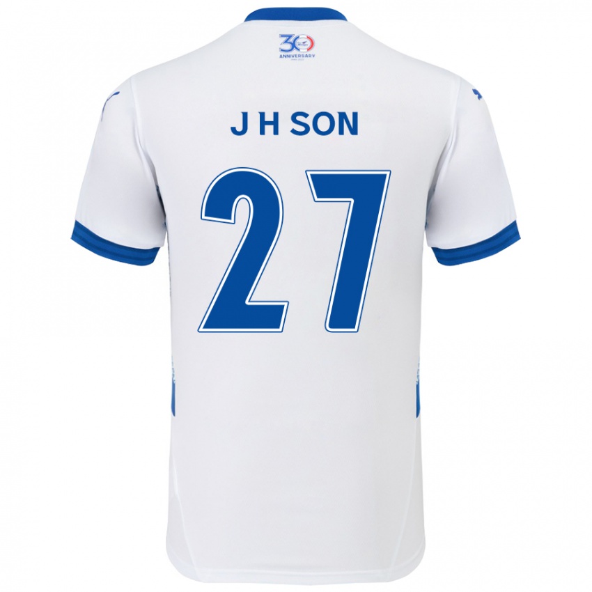 גברים Ho-Jun Son #27 כחול מלכותי לבן הרחק ג'רזי 2025/26 חולצה קצרה