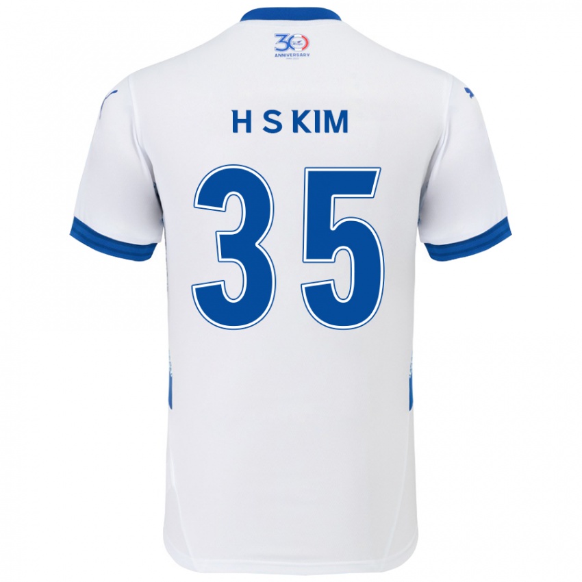 גברים Seung-Hyun Kim #35 כחול מלכותי לבן הרחק ג'רזי 2025/26 חולצה קצרה