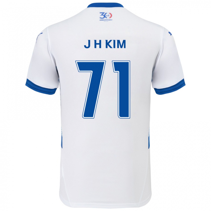 גברים Ji-Ho Kim #71 כחול מלכותי לבן הרחק ג'רזי 2025/26 חולצה קצרה
