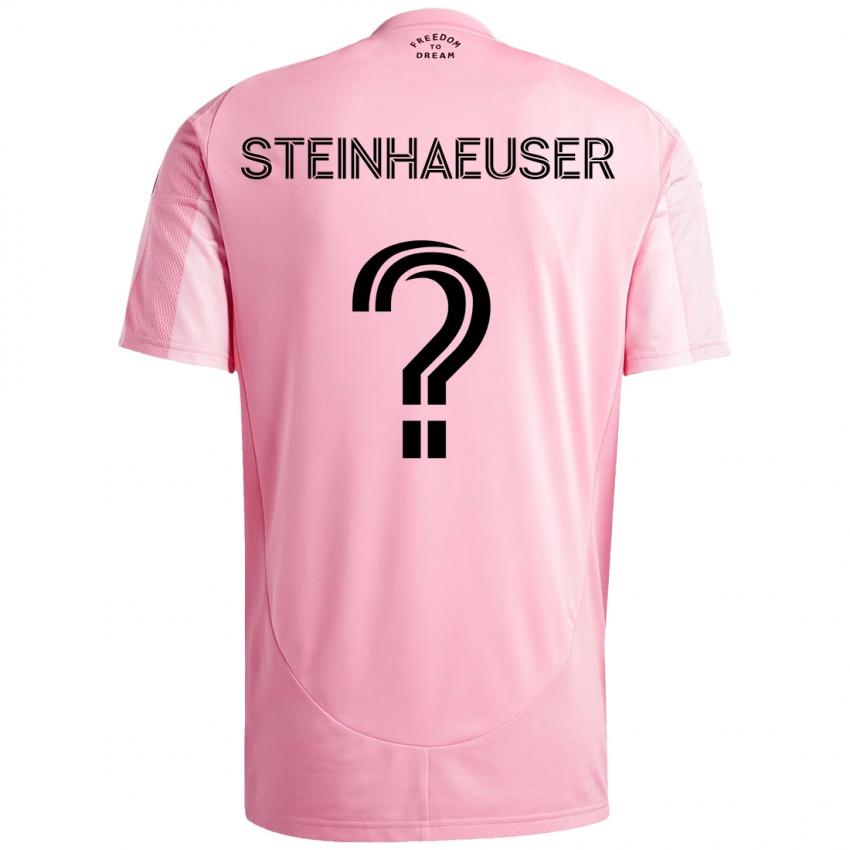 נשים Marcus Steinhaeuser #0 ורוד שחור ג'רזי ביתית 2025/26 חולצה קצרה