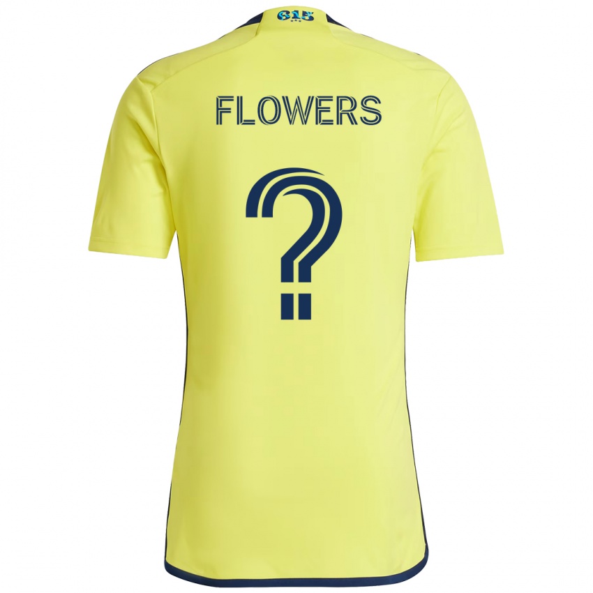 נשים Ashton Flowers #0 כחול נייבי צהוב ג'רזי ביתית 2025/26 חולצה קצרה