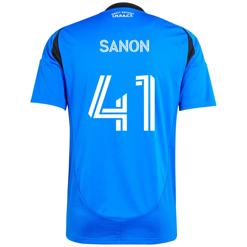 נשים Jérémy Sanon #41 תכלת שמיים כחול כהה ג'רזי ביתית 2025/26 חולצה קצרה