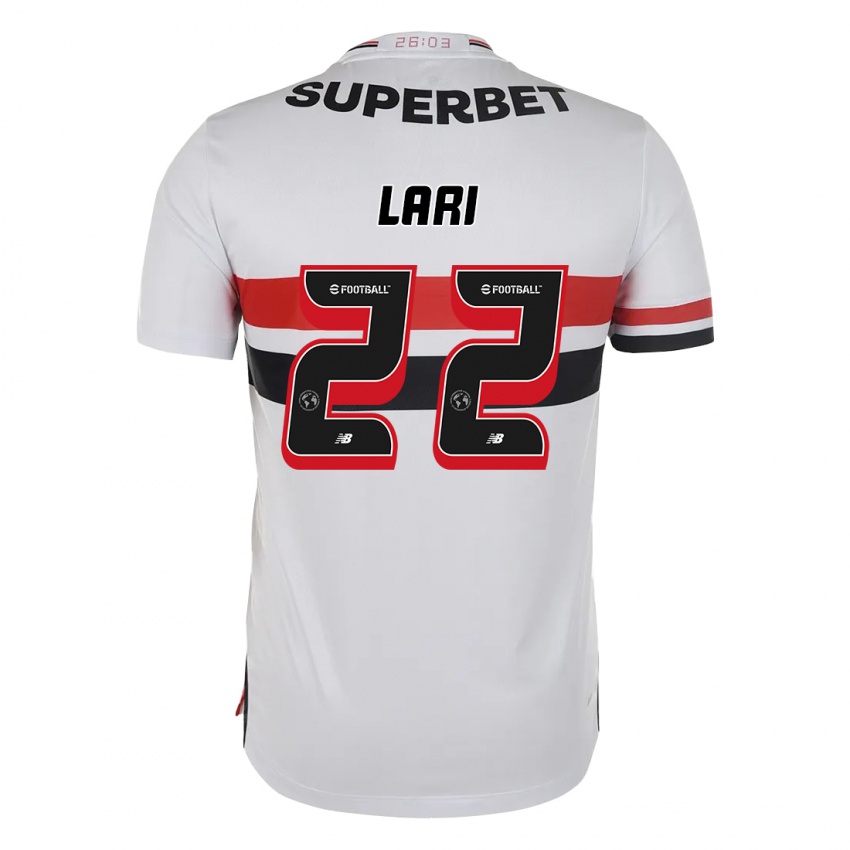 נשים Lari #22 אדום שחור לבן ג'רזי ביתית 2025/26 חולצה קצרה