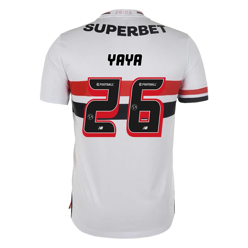 נשים Yaya #26 אדום שחור לבן ג'רזי ביתית 2025/26 חולצה קצרה