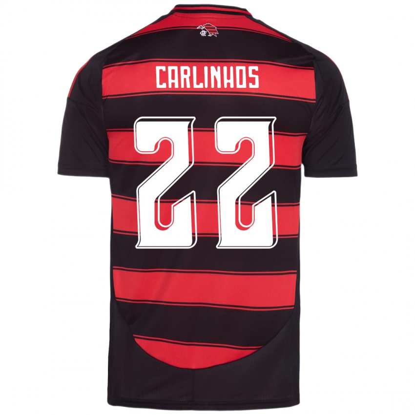 נשים Carlinhos #22 אדום שחור ג'רזי ביתית 2025/26 חולצה קצרה