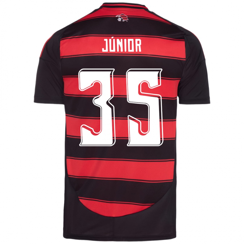 נשים Kaylaine Júnior #35 לבן אדום ג'רזי ביתית 2025/26 חולצה קצרה