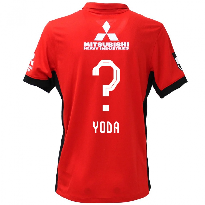 נשים Soshi Yoda #0 אדום לבן ג'רזי ביתית 2025/26 חולצה קצרה