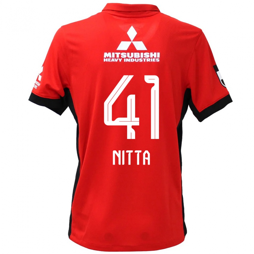 נשים Rio Nitta #41 אדום לבן ג'רזי ביתית 2025/26 חולצה קצרה