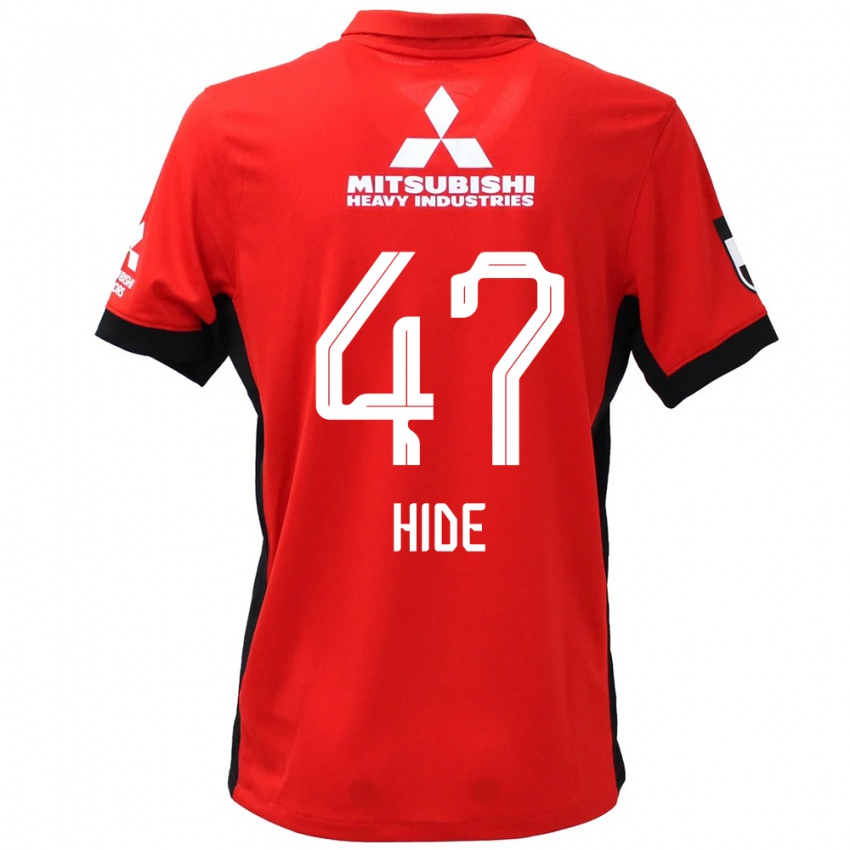 נשים Hidetoshi Takeda #47 אדום לבן ג'רזי ביתית 2025/26 חולצה קצרה