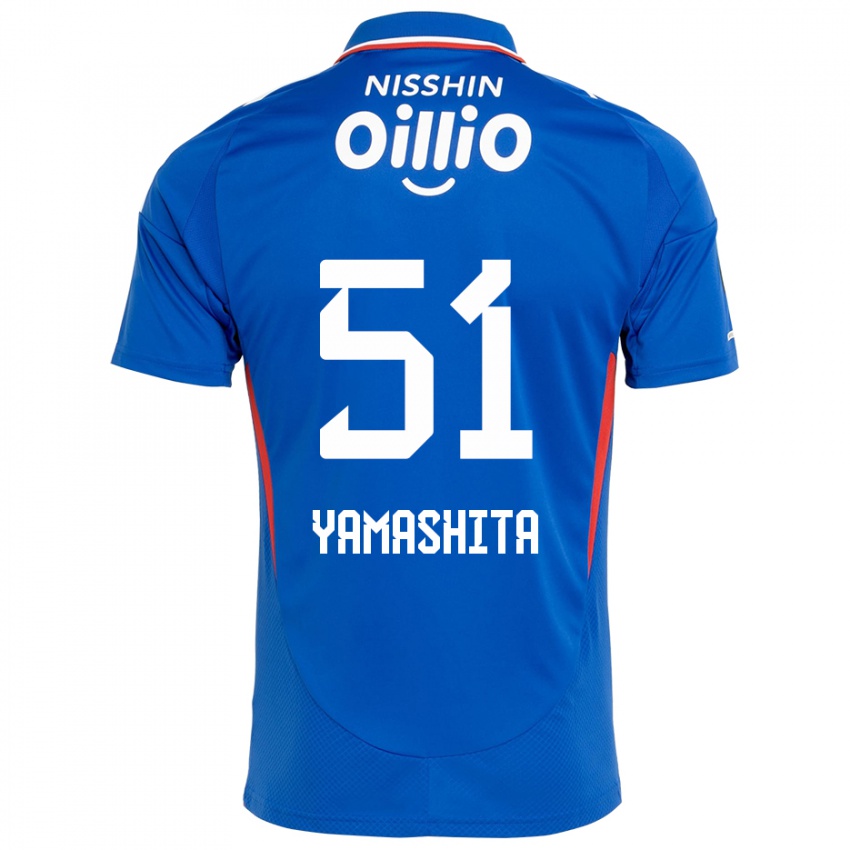 נשים Shoma Yamashita #51 כחול מלכותי לבן ג'רזי ביתית 2025/26 חולצה קצרה