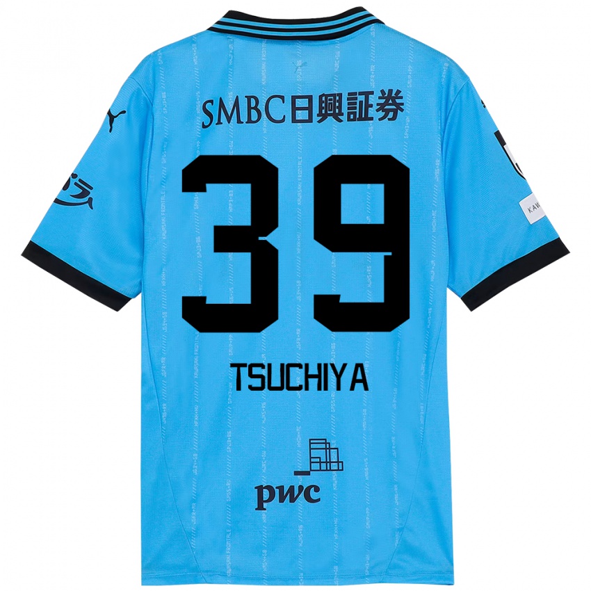 נשים Kaito Tsuchiya #39 לבן תכלת שמיים ג'רזי ביתית 2025/26 חולצה קצרה