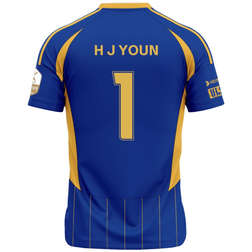 נשים Je-Hun Youn #1 לבן תכלת שמיים ג'רזי ביתית 2025/26 חולצה קצרה