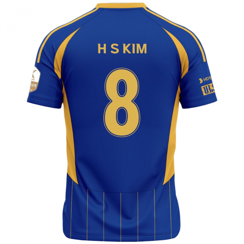 נשים Seung-Hyun Kim #8 כחול מלכותי צהוב ג'רזי ביתית 2025/26 חולצה קצרה