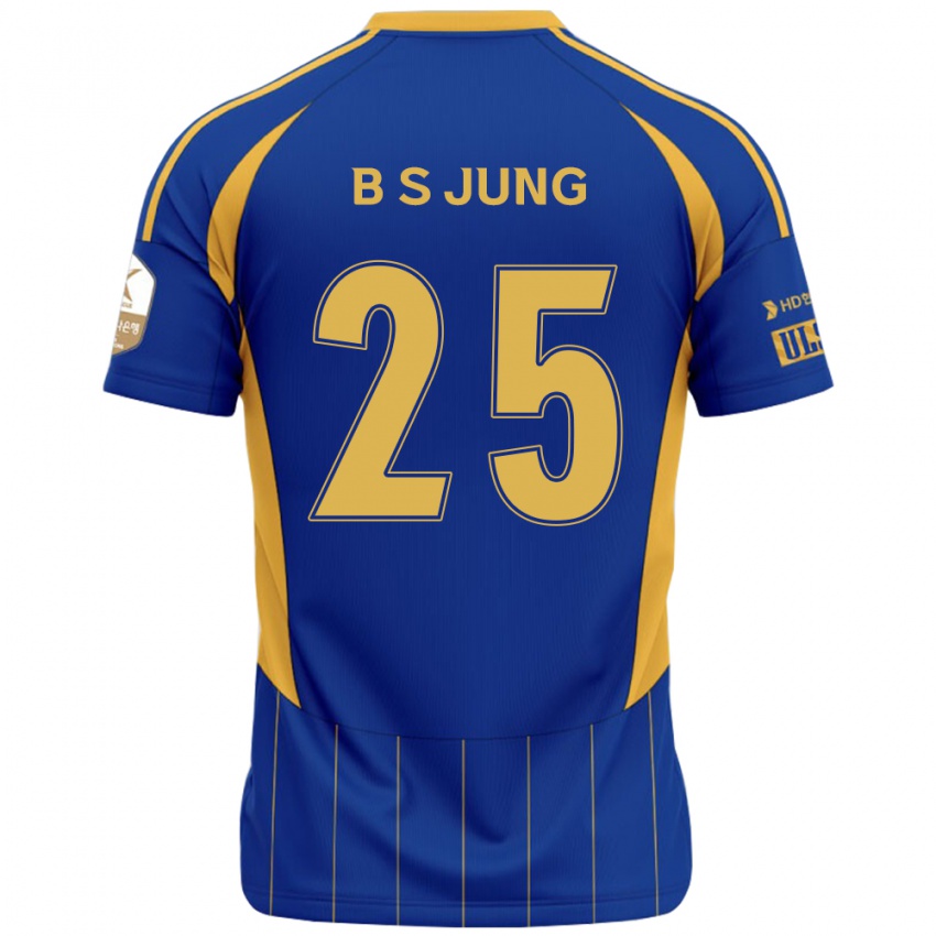 נשים Seong-Bin Jung #25 כחול מלכותי צהוב ג'רזי ביתית 2025/26 חולצה קצרה