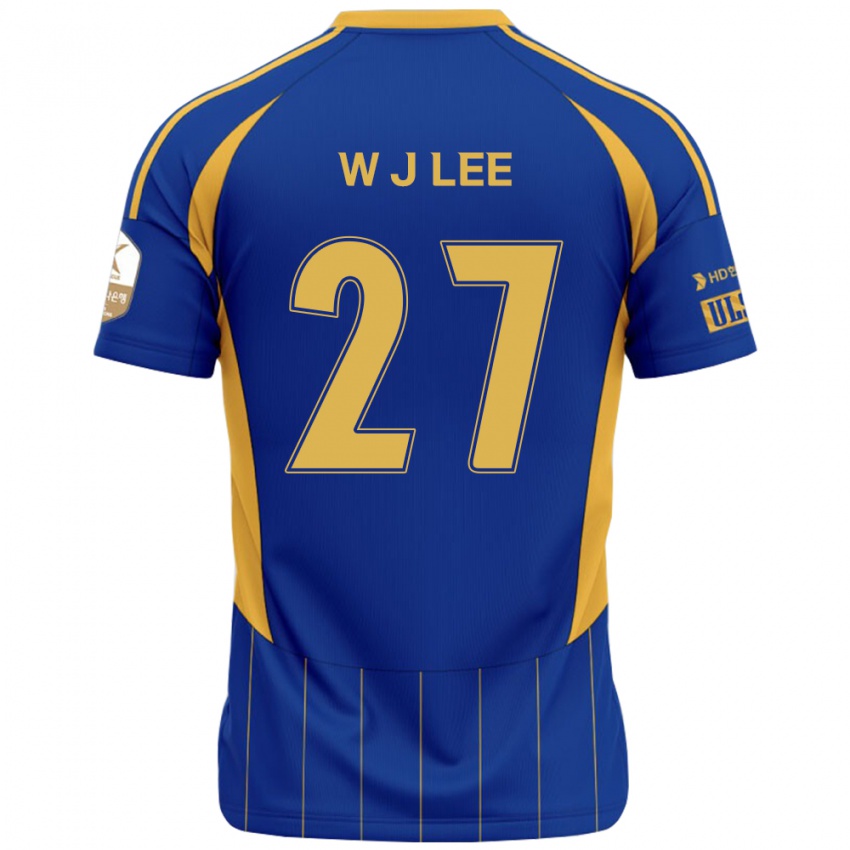 נשים Ji-Woo Lee #27 לבן תכלת שמיים ג'רזי ביתית 2025/26 חולצה קצרה