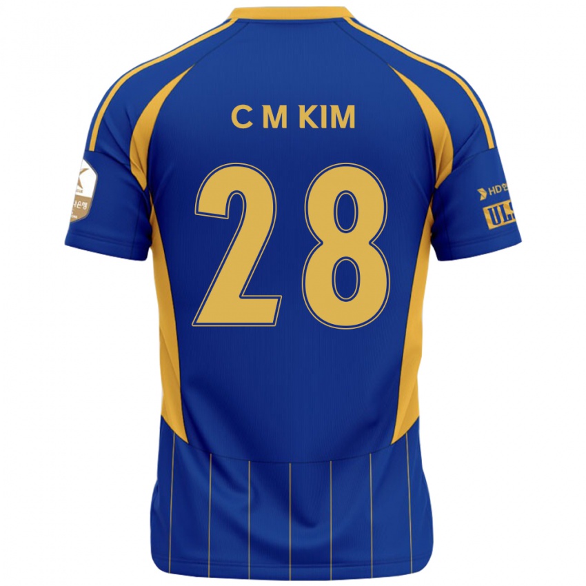 נשים Min-Chan Kim #28 כחול מלכותי צהוב ג'רזי ביתית 2025/26 חולצה קצרה