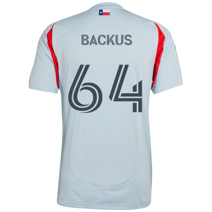 נשים Braeden Backus #64 אדום כחול נייבי הרחק ג'רזי 2025/26 חולצה קצרה