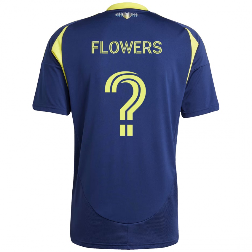 נשים Ashton Flowers #0 צהוב כחול נייבי הרחק ג'רזי 2025/26 חולצה קצרה
