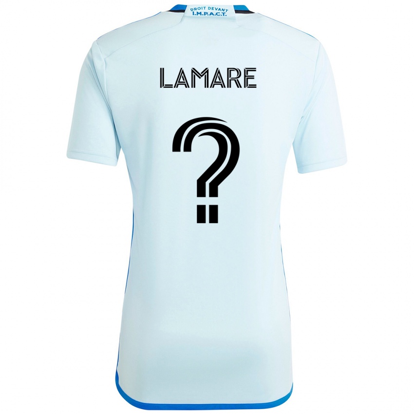 נשים Samuel Lamare #0 תכלת שמיים כחול כהה הרחק ג'רזי 2025/26 חולצה קצרה