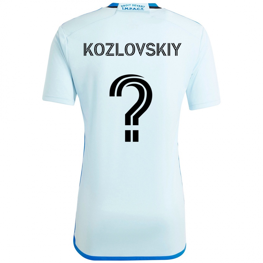 נשים Sergei Kozlovskiy #0 תכלת שמיים כחול כהה הרחק ג'רזי 2025/26 חולצה קצרה