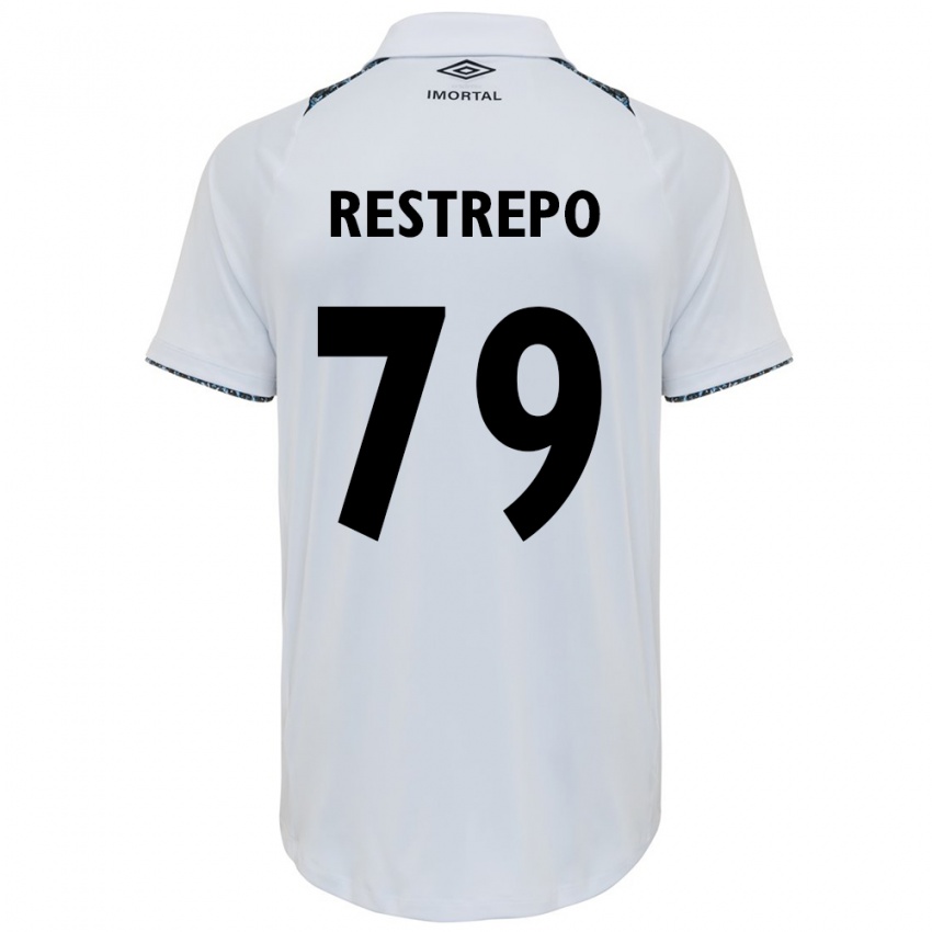 נשים Kelly Restrepo #79 כחול שחור לבן הרחק ג'רזי 2025/26 חולצה קצרה