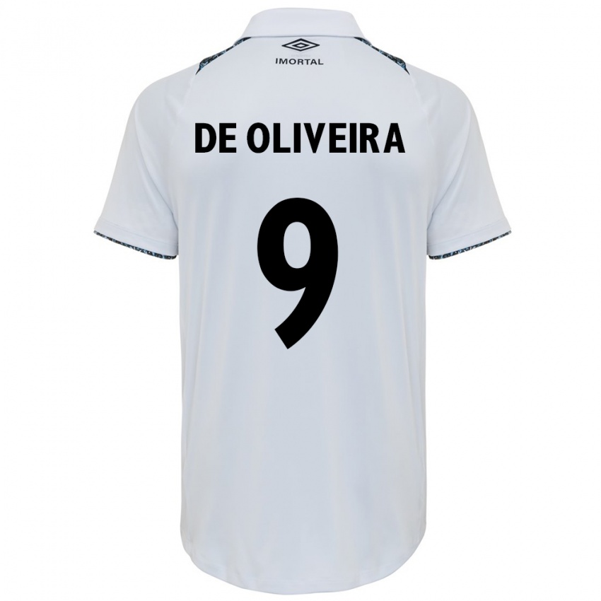 נשים Veridiana Mostaco De Oliveira #9 לבן כחול הרחק ג'רזי 2025/26 חולצה קצרה