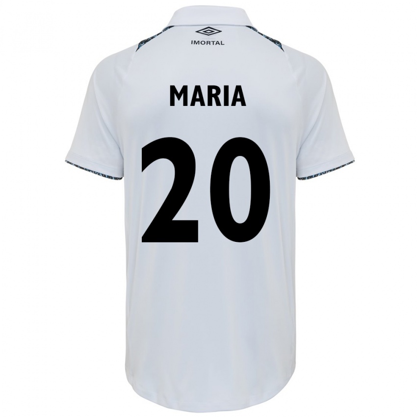 נשים Maria De Lourdes Ribeiro Silva #20 לבן כחול הרחק ג'רזי 2025/26 חולצה קצרה