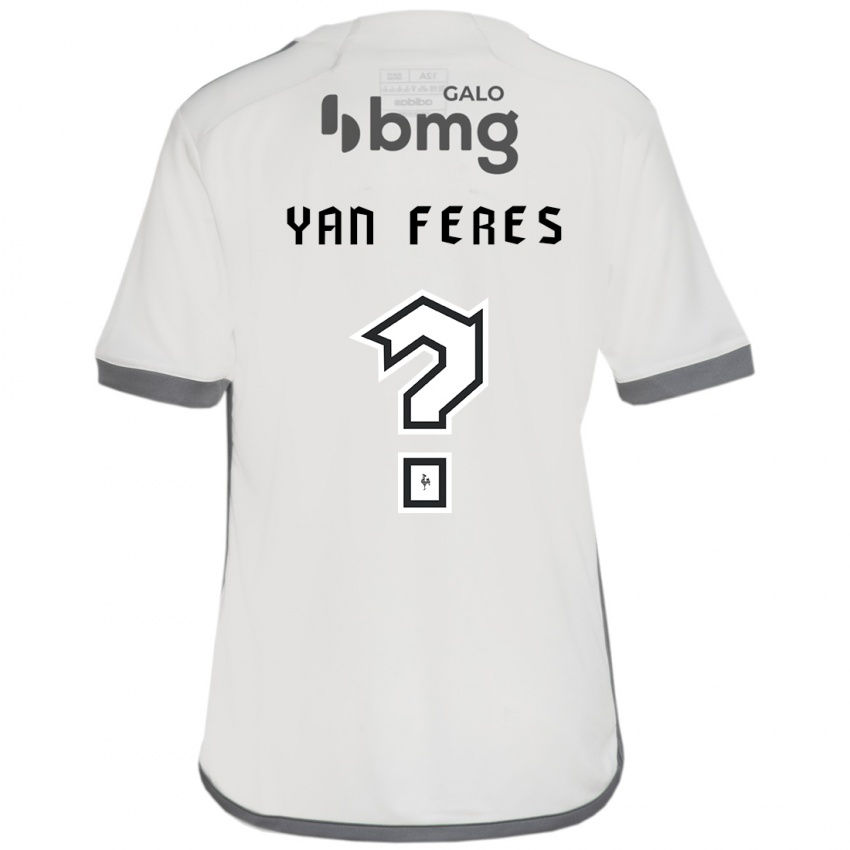 נשים Yan Feres #0 לבן שחור הרחק ג'רזי 2025/26 חולצה קצרה