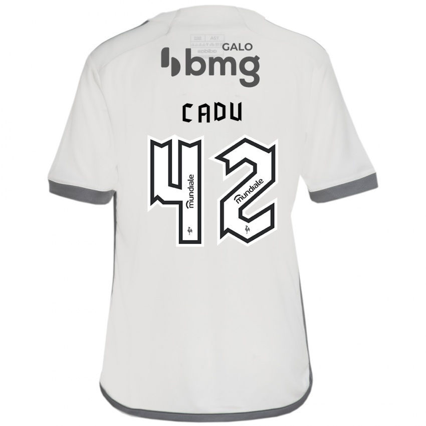 נשים Cadu #42 לבן שחור הרחק ג'רזי 2025/26 חולצה קצרה
