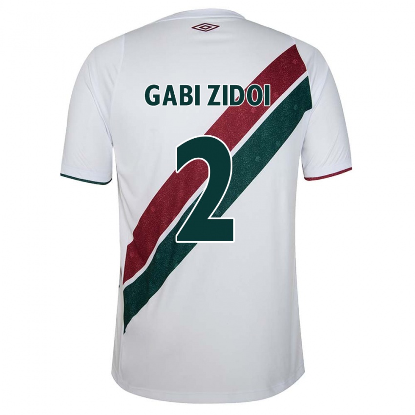 נשים Gabi Zidoi #2 ירוק חום-ערמוני לבן הרחק ג'רזי 2025/26 חולצה קצרה