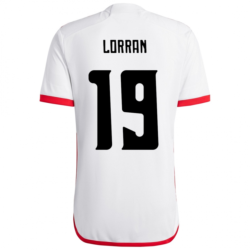 נשים Lorran #19 אדום שחור הרחק ג'רזי 2025/26 חולצה קצרה