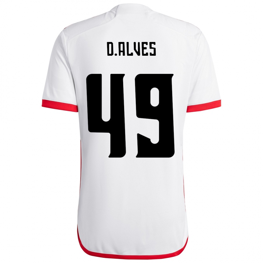 נשים Dyogo Alves #49 אדום שחור הרחק ג'רזי 2025/26 חולצה קצרה