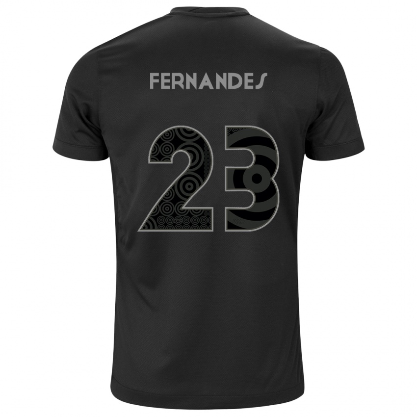 נשים Gi Fernandes #23 לבן שחור הרחק ג'רזי 2025/26 חולצה קצרה