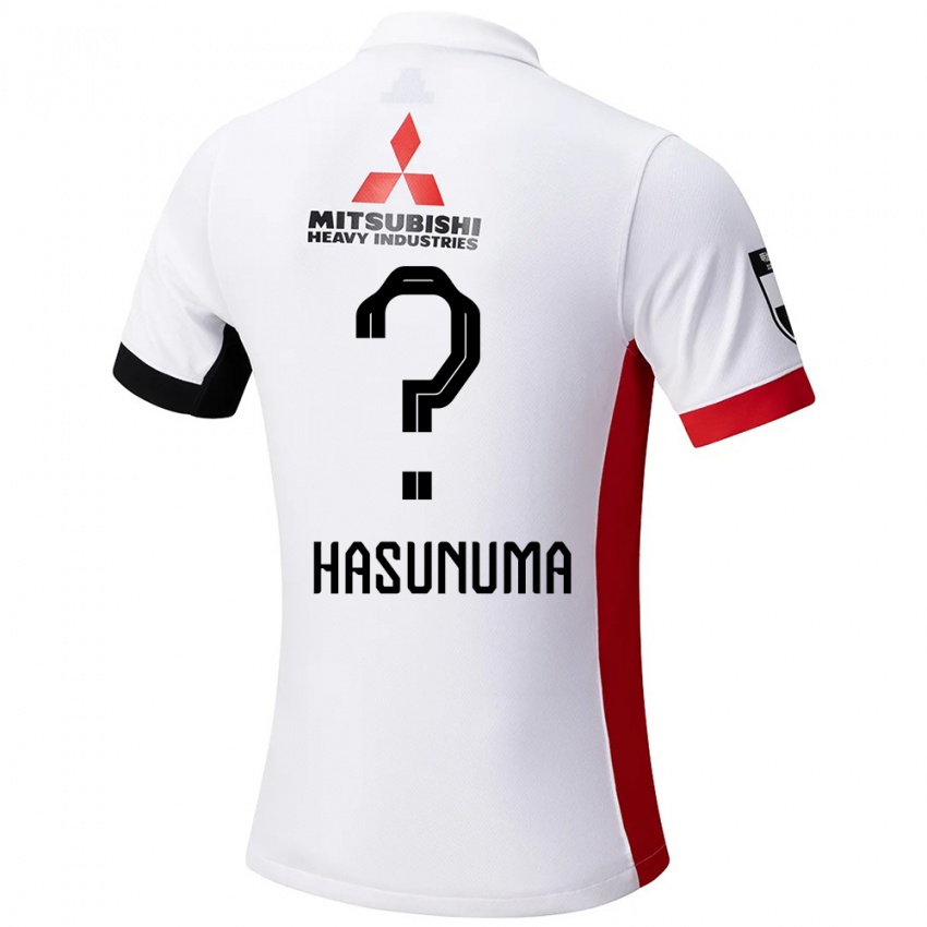 נשים Shunsuke Hasunuma #0 לבן שחור הרחק ג'רזי 2025/26 חולצה קצרה
